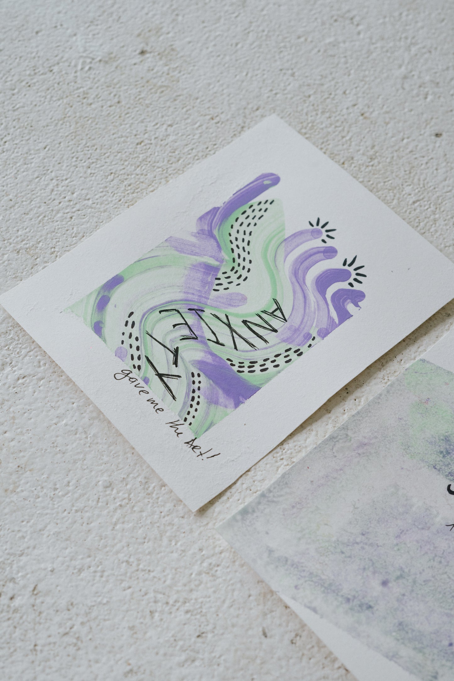 “Anxiety... or... Just Lost” ( 2 paintings)