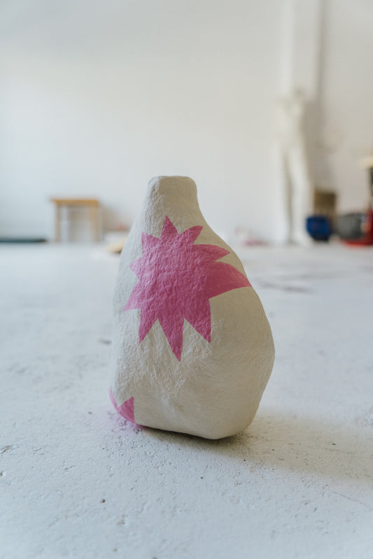 Pink star vase