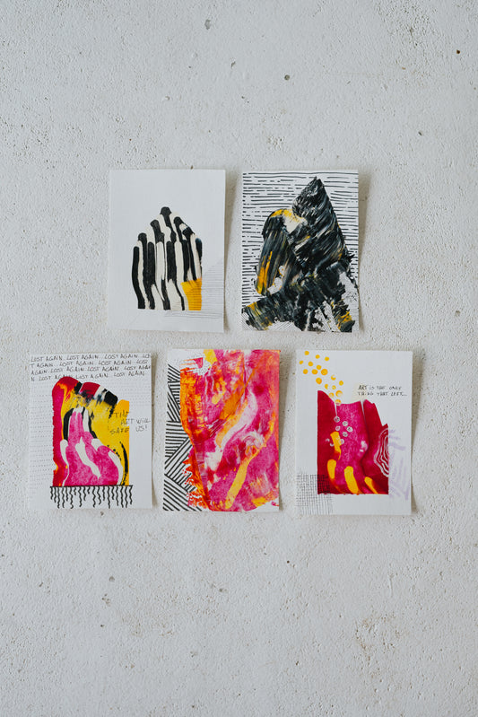 " Insanity Set " (5 paintings)