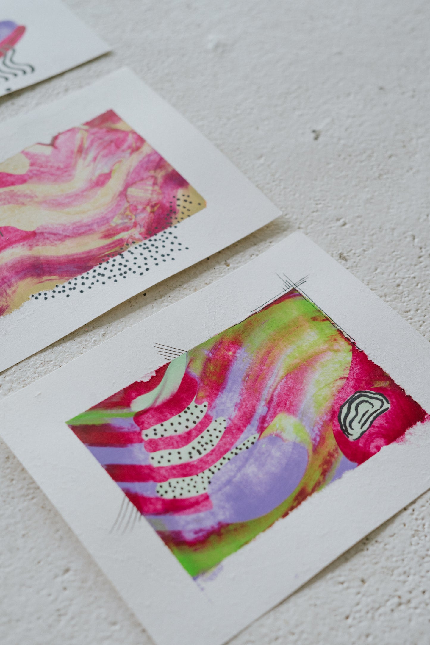 " Nostalgic Set " (3 paintings)