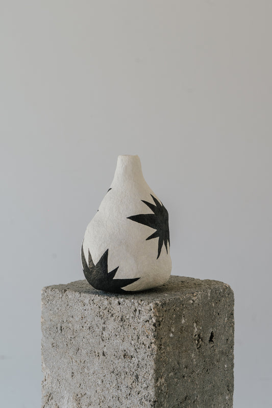 Black star vase
